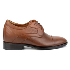Olivier Zapatos con cordones para hombre en piel, marrón, P14