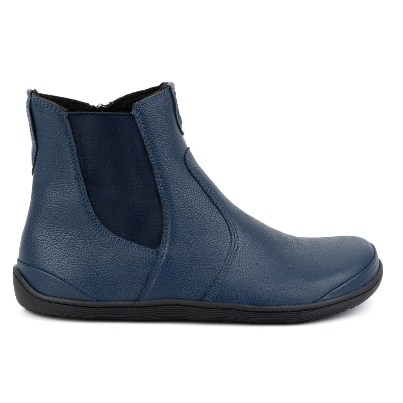 Olivier Botas Chelsea de mujer descalzas con cremallera, aislantes 1263, azul marino
