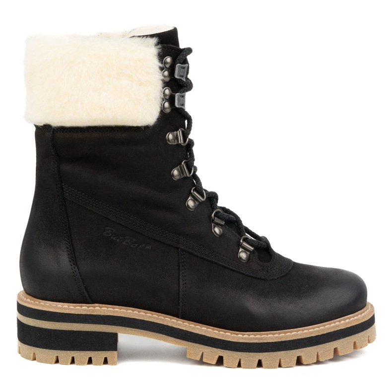 ButBal Botas de piel para mujer, botas de invierno con aislamiento, 329, negro