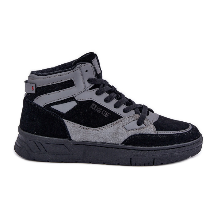 Zapatillas Hombre Ante Big Star OO174303 Hi-Poly System Negro-Gris