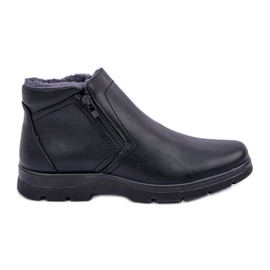 Botines Aislantes Para Hombre De Piel Ecológica, Negro
