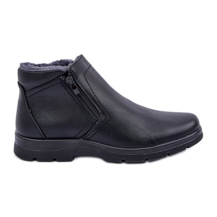 Botines Aislantes Para Hombre De Piel Ecológica, Negro