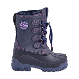 Botas de nieve altas y cálidas para niños Lee Cooper LCJ-24-44-2843K Azul marino