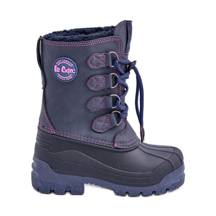 Botas de nieve altas y cálidas para niños Lee Cooper LCJ-24-44-2843K Azul marino