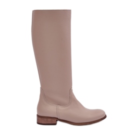 Zazoo 3616 Botas Mujer Piel Cremallera, Beige Claro Zazoo 3616 Botas Mujer Piel Cremallera, Beige Claro