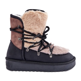 Botas de nieve para mujer con pelo D.Franklin DFSH370012 Negro