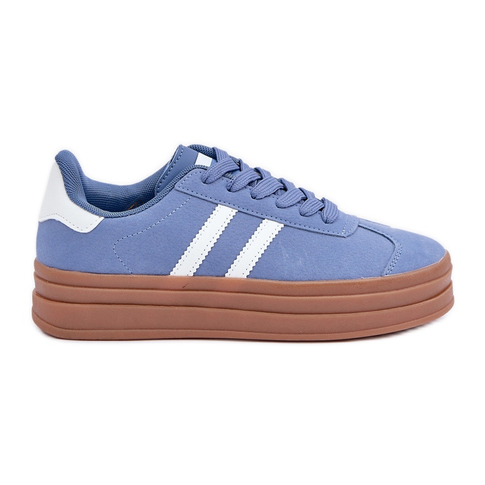 Zapatillas Deportivas Mujer con Plataforma, Azul