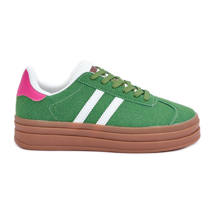 Zapatillas Deportivas Mujer con Plataforma, Verde