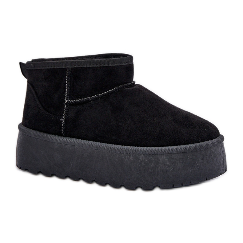 Botas de nieve forradas de pelo para mujer TL242, negro