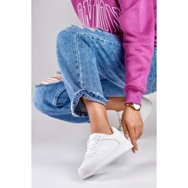Calzado deportivo de mujer, zapatillas blancas K-1W blanco