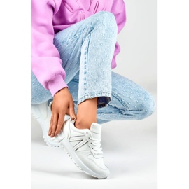 Calzado deportivo para mujer, zapatillas blancas, LL66-33W blanco