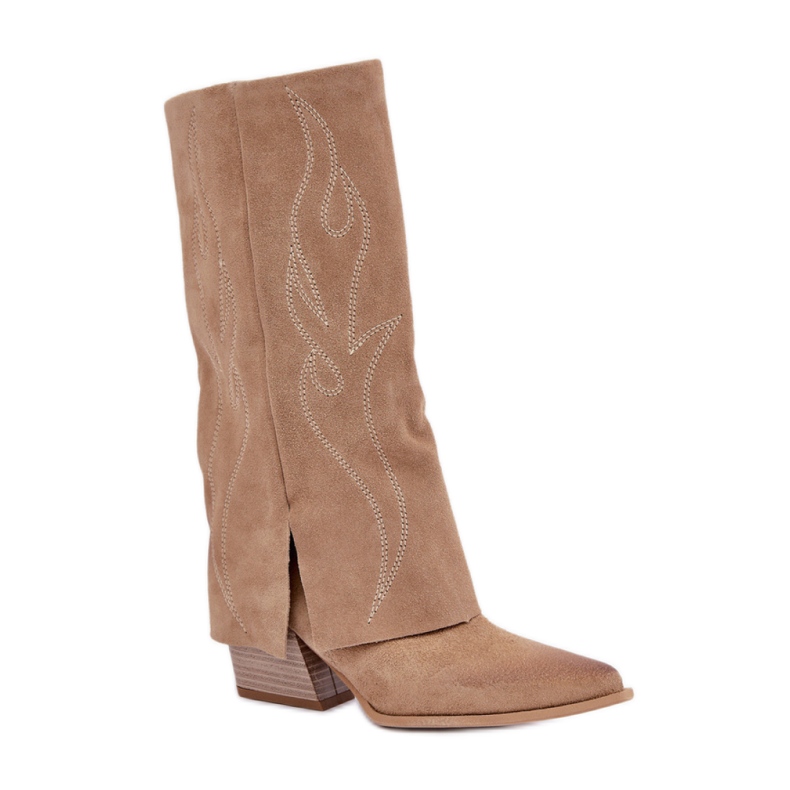 Zazoo 3487 Botas sin aislamiento para mujer beige