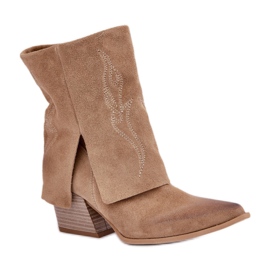 Botas Cowboy Mujer Sin Aislamiento Zazoo 3488 beige