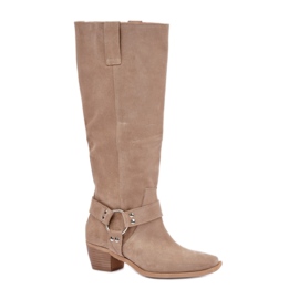 Zazoo Botas sin aislamiento para mujer 3444/O, beige