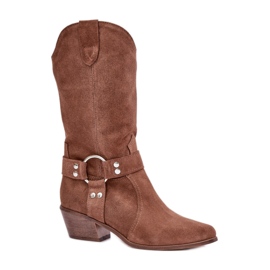 Zazoo Botas Cowboy Mujer 3669 marrón