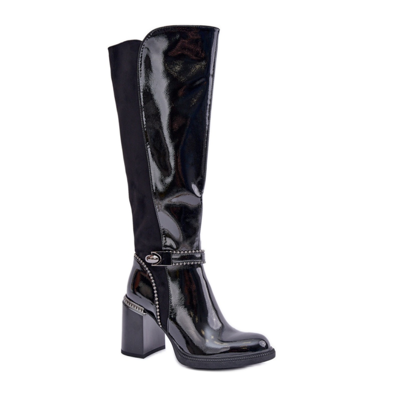 Botas de Mujer de Charol Da MR880-055 negro