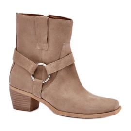 Botas sin aislamiento para mujer Zazoo 3444/2 beige