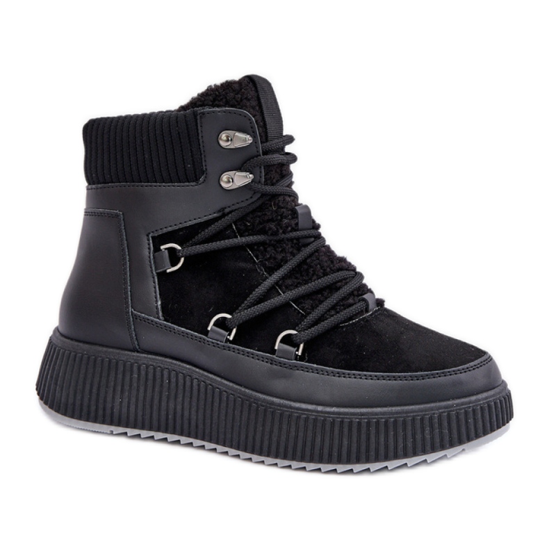 Botas de nieve aisladas para mujer MD9944-1 negro