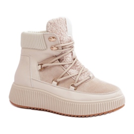 Botas de nieve aisladas para mujer MD9944-6 beige
