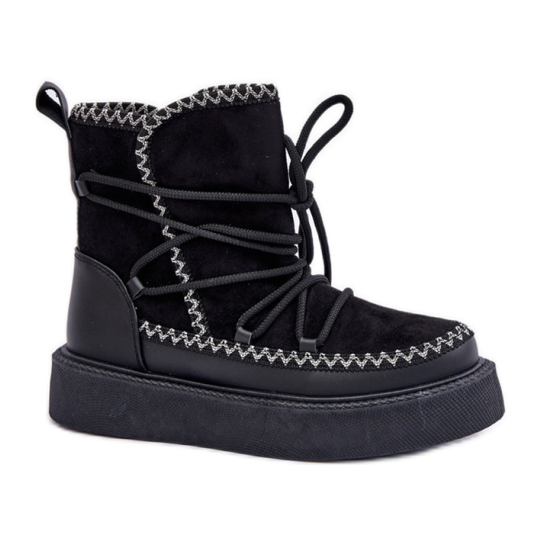 Botas de nieve aisladas para mujer MD1094-1 negro Botas de nieve aisladas para mujer MD1094-1 negro