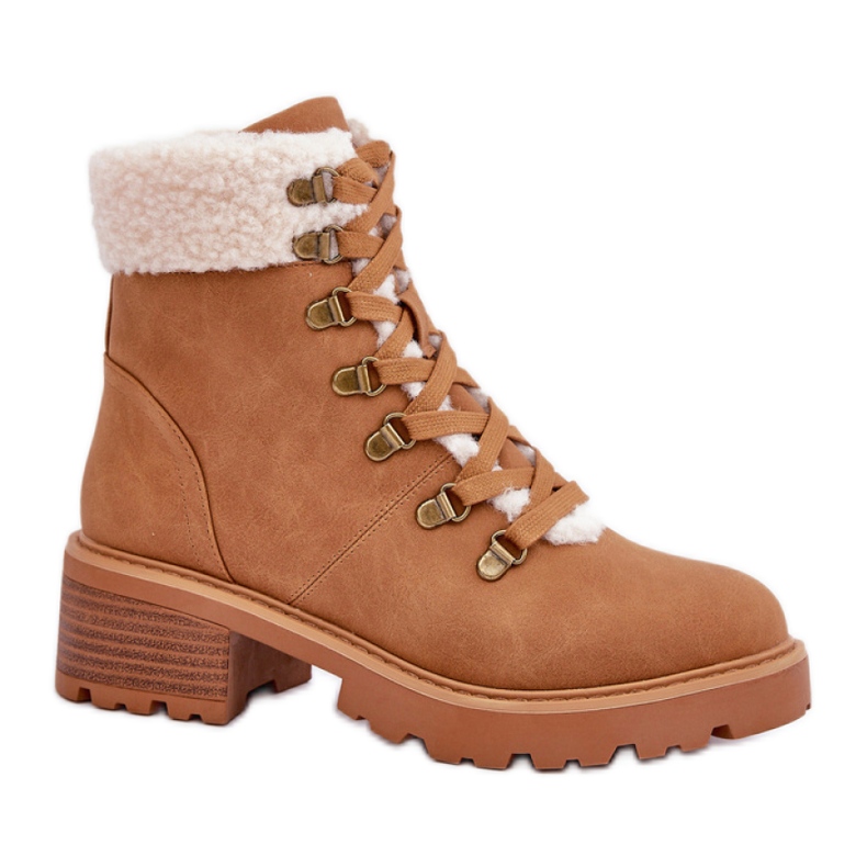 Botas aislantes para mujer MD1055-8, camel marrón Botas aislantes para mujer MD1055-8, camel marrón