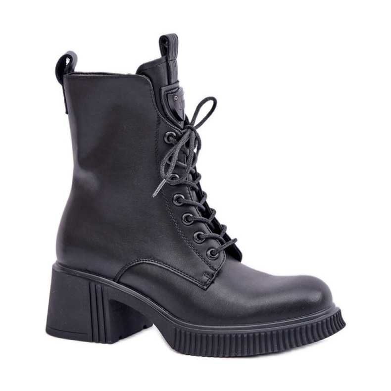 Botas Mujer Piel Natural 66671 negro