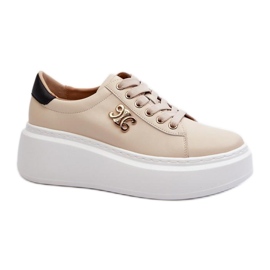 Calzado deportivo para mujer Y138-8 beige