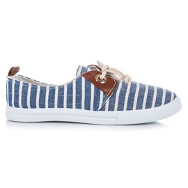 Mckeylor Zapatillas de canalé azul