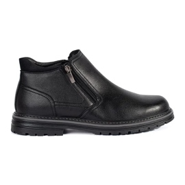 Botas de invierno negras para hombre, con aislamiento, negro