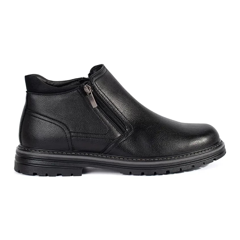 Botas de invierno negras para hombre, con aislamiento, negro