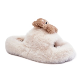 Pantuflas aislantes para mujer con osito BG189P, beige Pantuflas aislantes para mujer con osito BG189P, beige