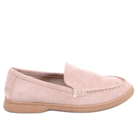 Mocasines de mujer suaves. beige