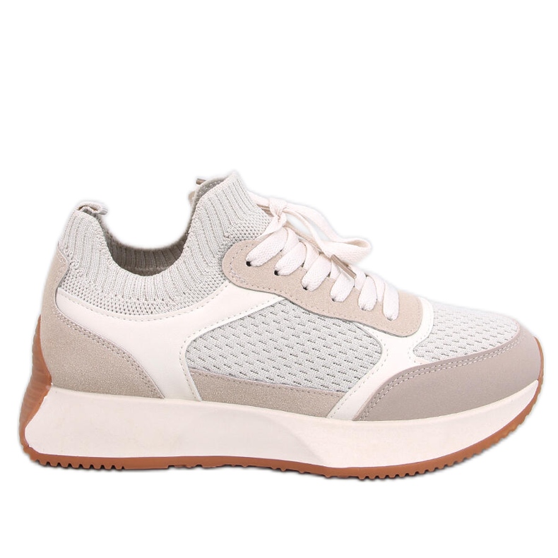 Deportivas calcetín mujer beige Deportivas calcetín mujer beige
