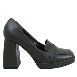 Zapatos de tacón para mujer, verdes.