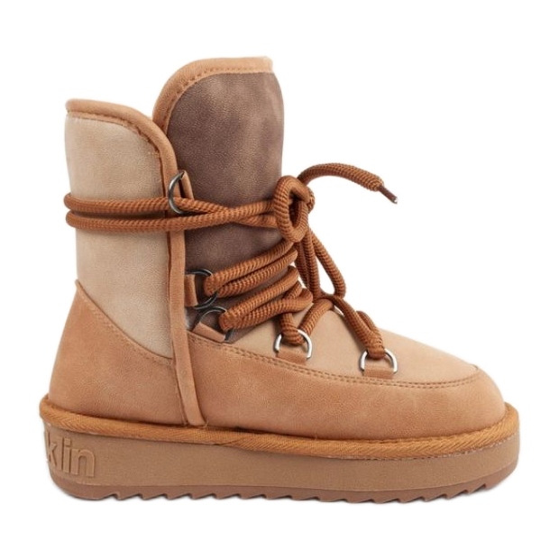 D.Franklin Botas de nieve aislantes para mujer DFSH370013-SAND, beige