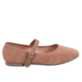 Bailarinas estilo Mary Jane Khaki beige
