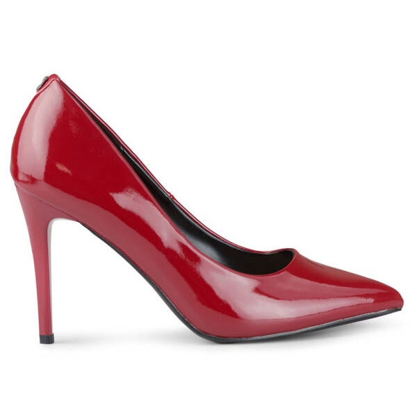 Zapatos de tacón con punta en charol rojo GD-FL59R