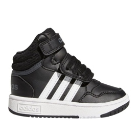 Zapatillas deportivas Adidas Hoops Mid con velcro GW0408 negras negro