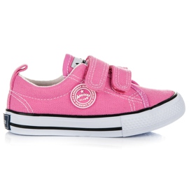 American Club Zapatillas de velcro rosadas rosado
