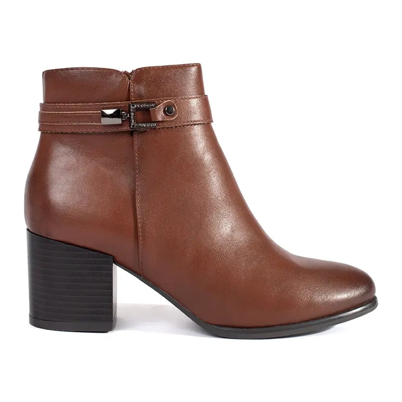 Botines de mujer de piel marrón de Sergio Leone