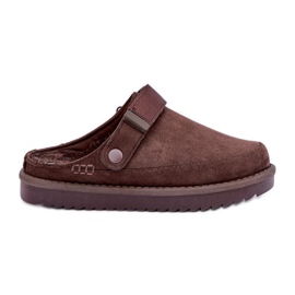 Zapatillas de mujer aislantes con plataforma, chocolate marrón