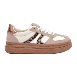 Zapatillas con Plataforma para Mujer, Beige