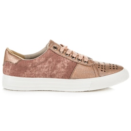 Tenis Kylie con cordones rosa