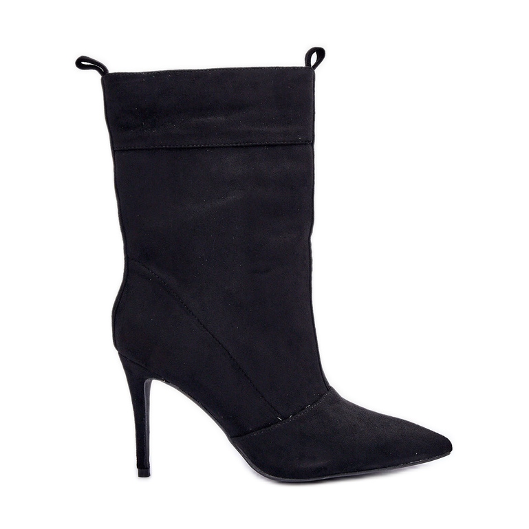 Botas negras de tacón alto negro