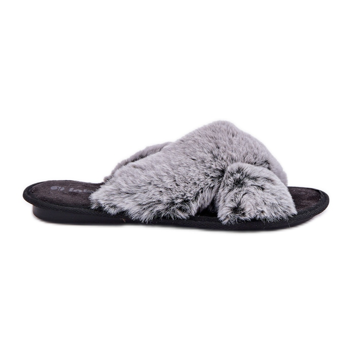 Pantuflas de Mujer de Pelo Inblu 6800006D Gris Pantuflas de Mujer de Pelo Inblu 6800006D Gris