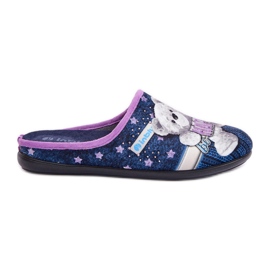 Zapatillas de Estar por casa Mujer con Osito Inblu GF000025 Azul Marino