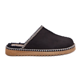 Inblu Zapatillas de estar por casa mujer con bordado, negro.