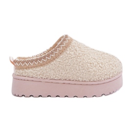 Botas de nieve para niños con pelo, tipo borreguito, beige claro Botas de nieve para niños con pelo, tipo borreguito, beige claro