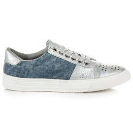 Zapatillas con cordones Kylie gris azul