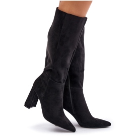 Givana Botas de tacón por encima de la rodilla, negro Givana Botas de tacón por encima de la rodilla, negro